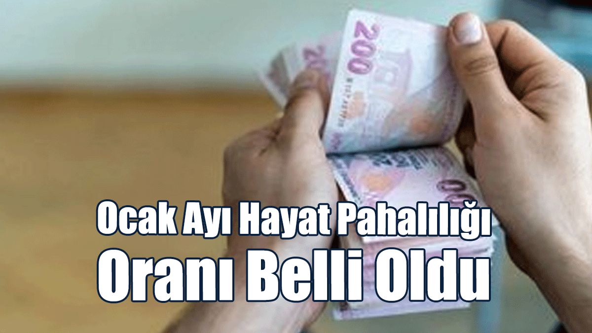 Ocak Ayı Hayat Pahalılığı Oranı Belli Oldu