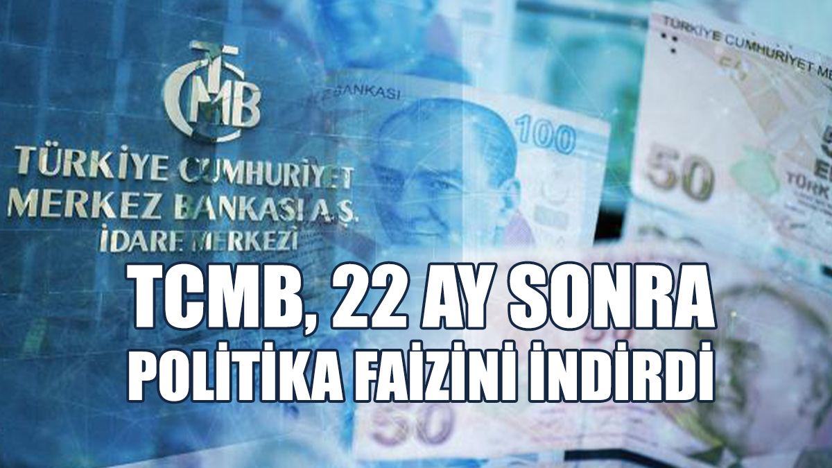 TCMB Politika Faizini Yüzde 47,50'ye Düşürdü