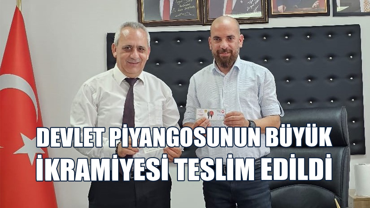 2.5 Milyon TL, Kazananın Temsilcisine Teslim Edildi