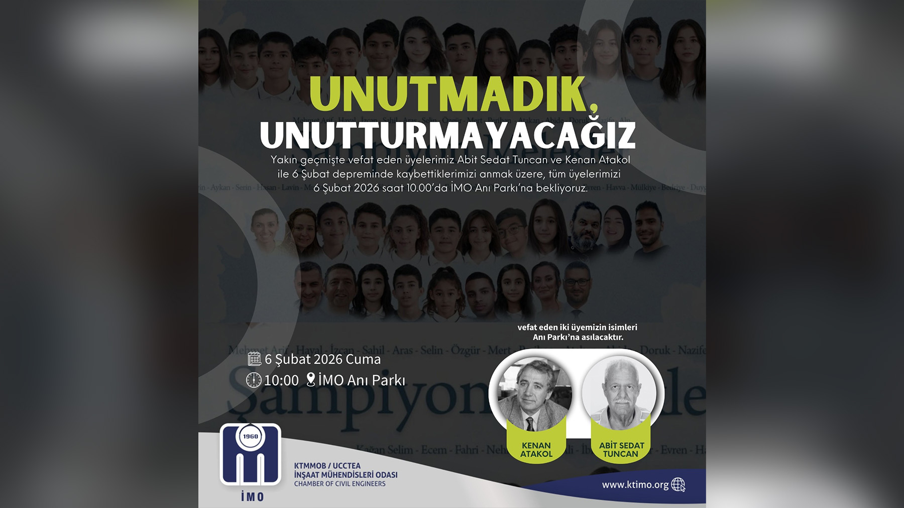 İMO, Şampiyon Melekleri anmak amacıyla etkinliği düzenliyor