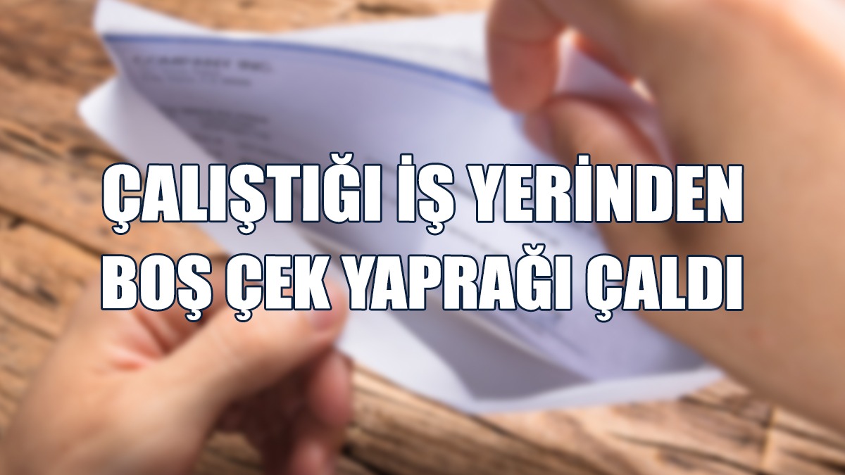 Çeke 600 Bin TL Yazdı, Tedavüle Sürdü