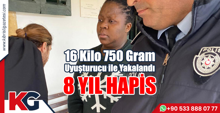 16 Kilo 750 Gram Uyuşturucu ile Yakalandı