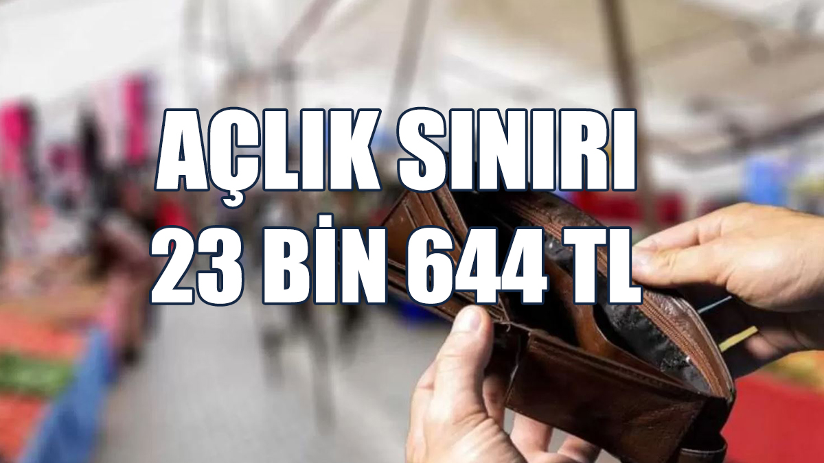 KTAMS Açıkladı: Açlık Sınırı 23 Bin 644 TL