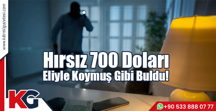 Hırsız 700 Doları, Eliyle Koymuş Gibi Buldu!