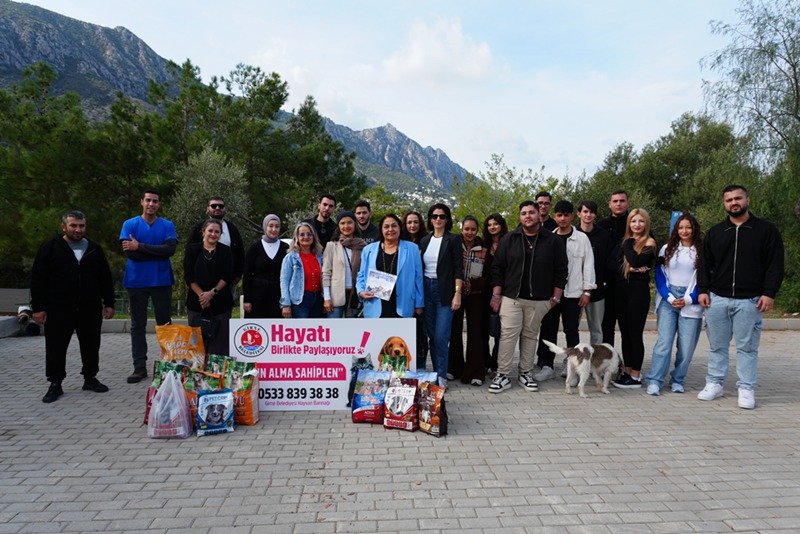 GAÜ İletişim Fakültesi’nden Girne Belediyesi Barınağına anlamlı ziyaret