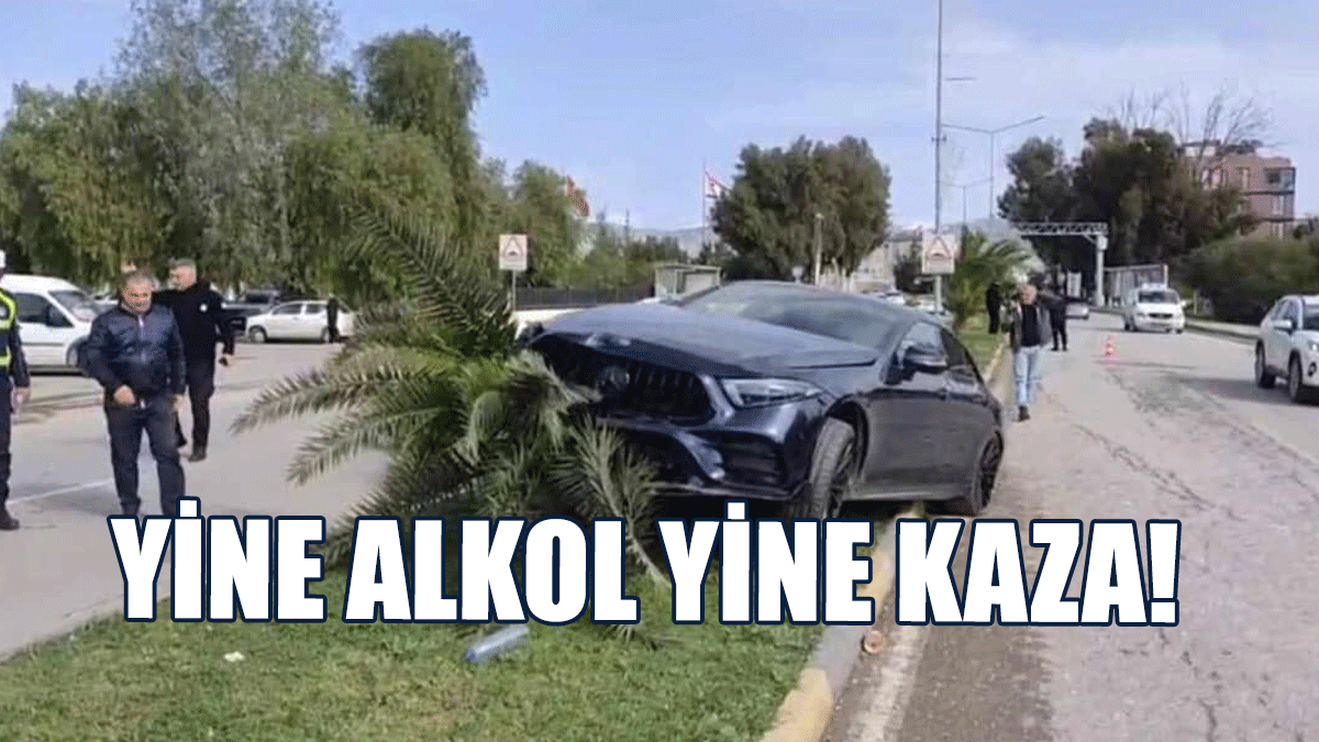 Lefkoşa’da kaza: Sürücü 105 promil alkollü