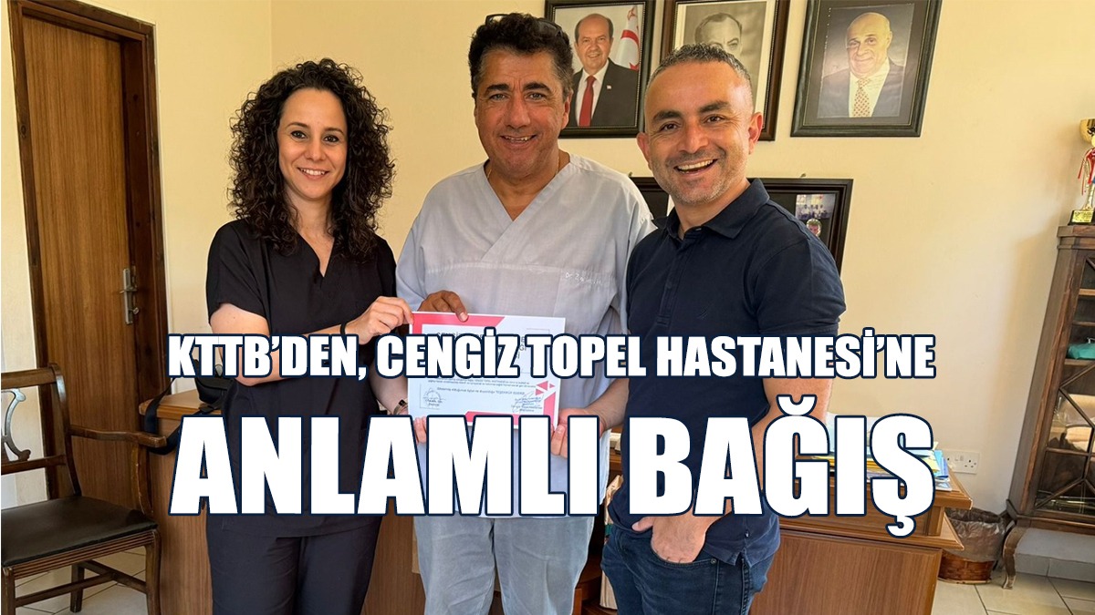 Tabipler Birliği’nden, Cengiz Topel Hastanesi’ne Anlamlı Bağış