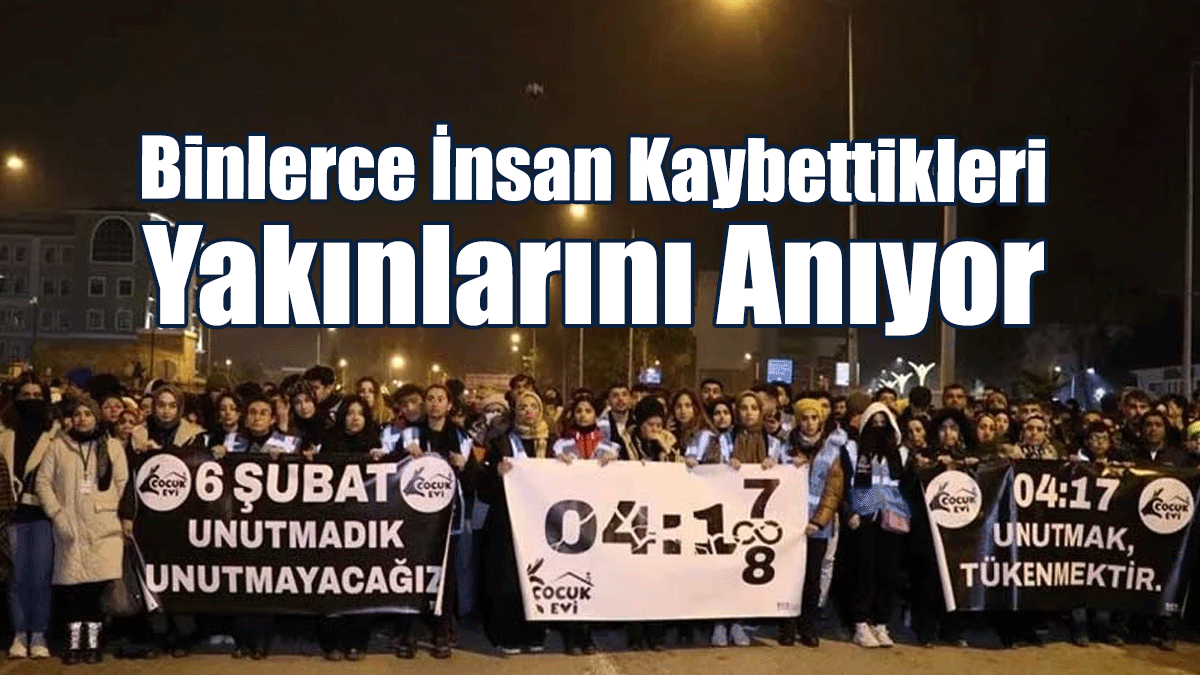Depremzedeler 6 Şubat'ın Yıl Dönümünde Geceyi Sokaklarda Geçirdi