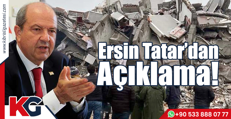 Ersin Tatar’dan Açıklama!