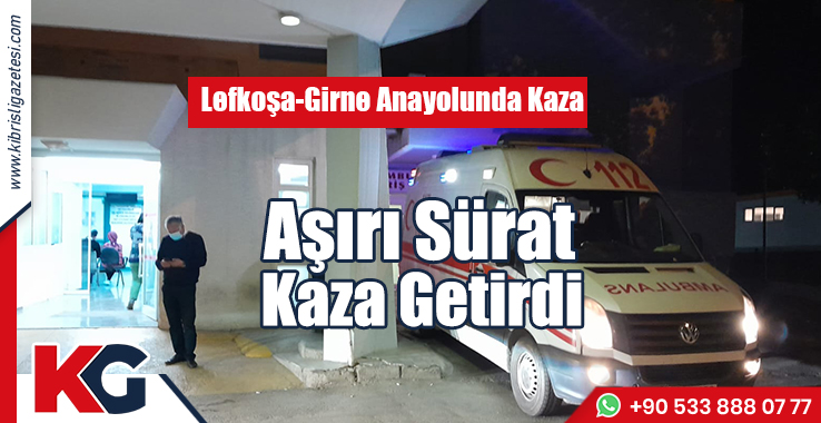 Lefkoşa-Girne Anayolunda Kaza: 3 Yaralı