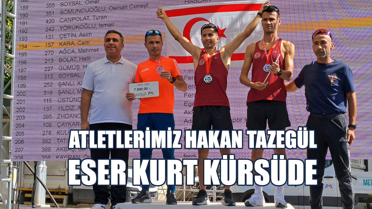 Atletlerimiz Hakan Tazegül, Eser Kurt Kürsüde