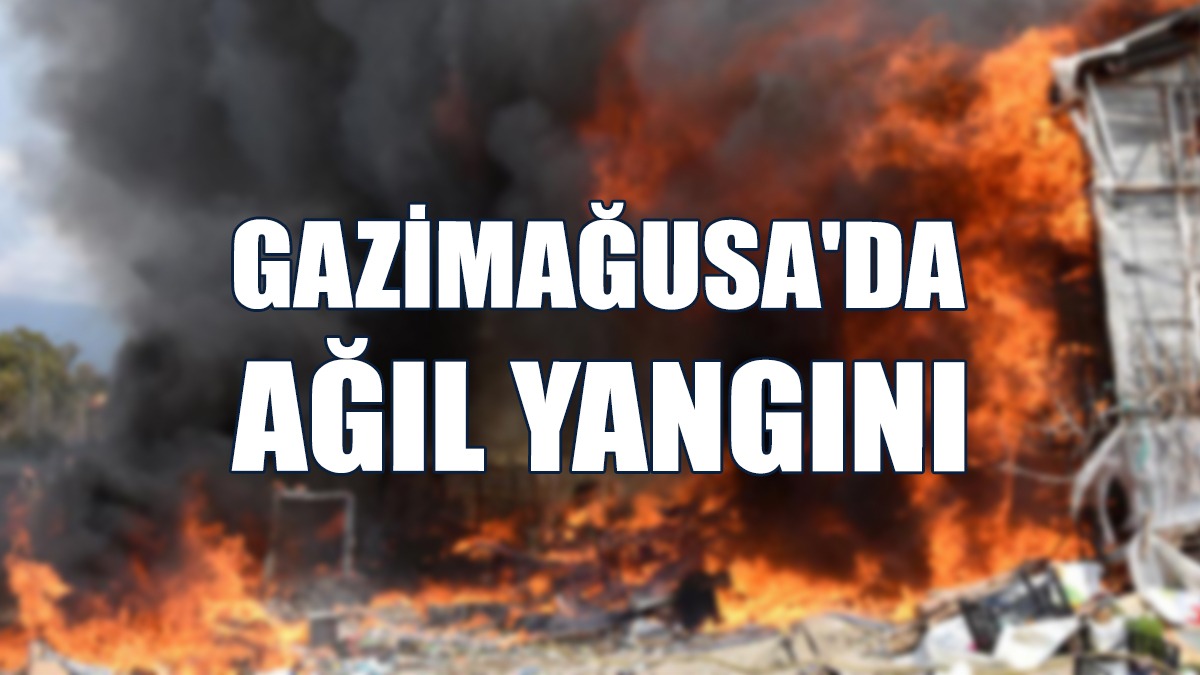 Gazimağusa'da Yangın...
