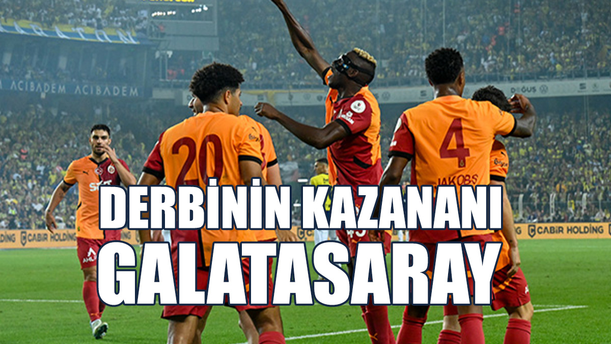 Galatasaray Deplasmanda Fenerbahçe'yi 3-1 Mağlup Etti