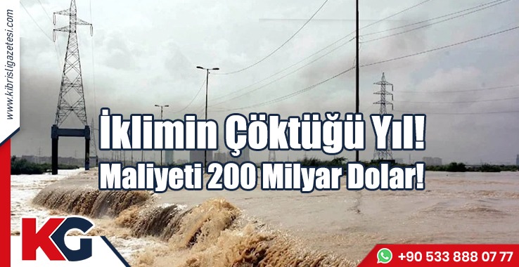 İklimin Çöktüğü Yıl! Maliyet 200 Milyar Dolar!