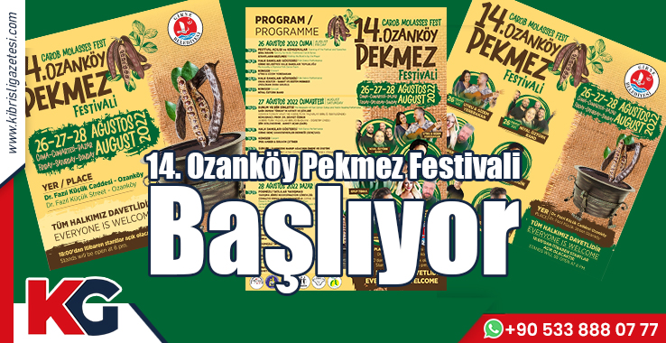 14. Ozanköy Pekmez Festivali Başlıyor