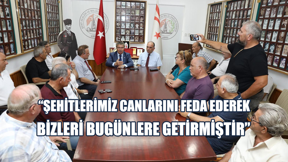 Üstel, Şehit Aileleri Ve Malül Gaziler Derneği'ni Ziyaret Etti