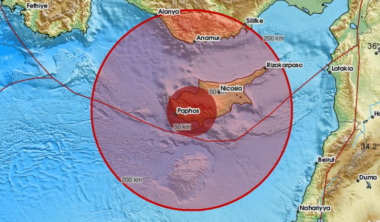 Baf'ta 4.5 büyüklüğünde deprem: KKTC'de de hissedildi
