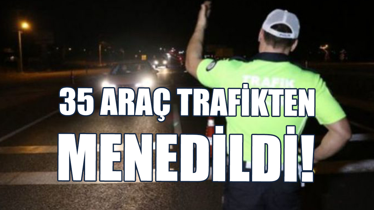 529 Araç Sürücüsü Rapor Edildi: 1 Tutuklu!