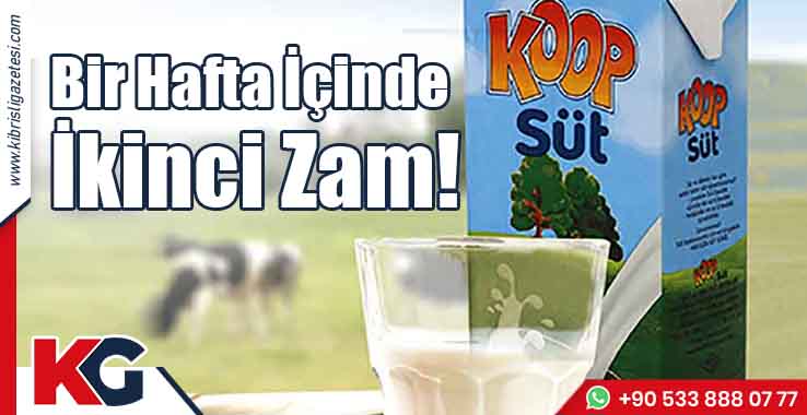 Bir Hafta İçinde Süte İkinci Zam!