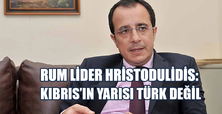 Hristodulidis: Kıbrıs’ın Yarısı Türk Değil