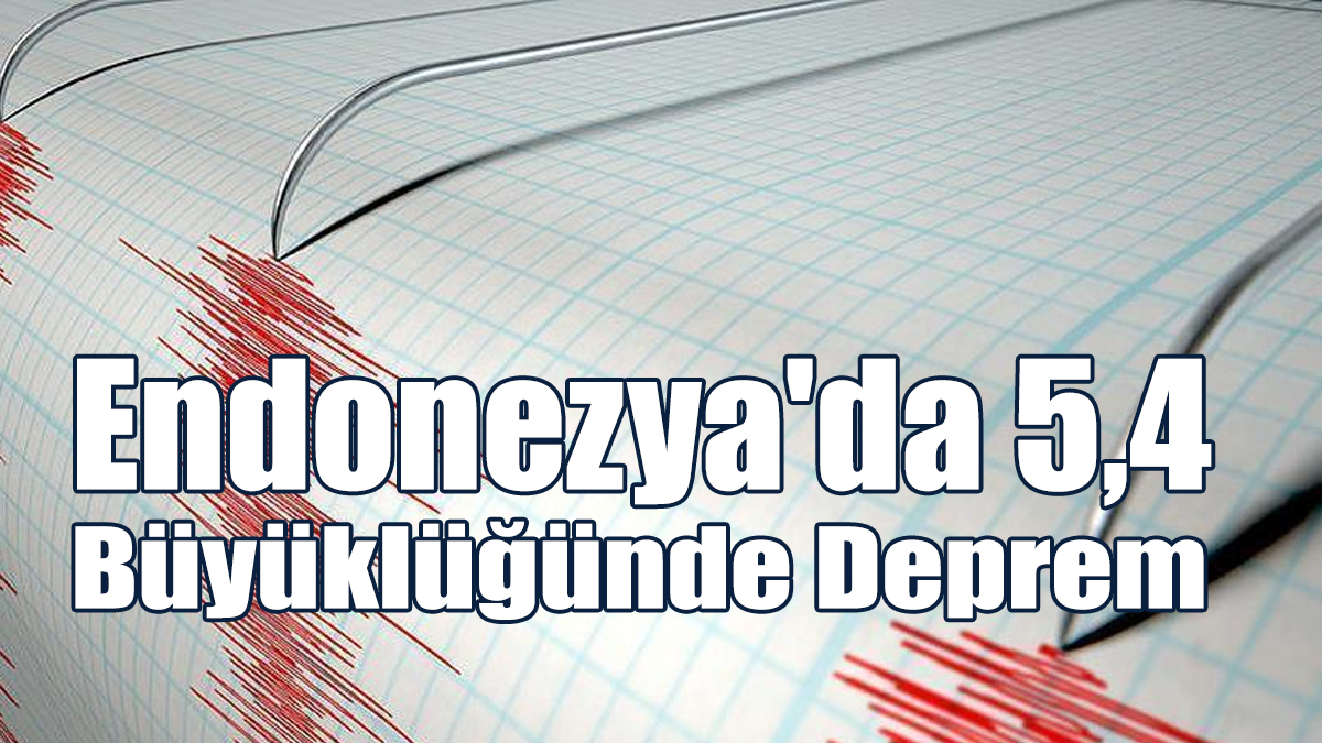 Endonezya'da 5,4 Büyüklüğünde Deprem