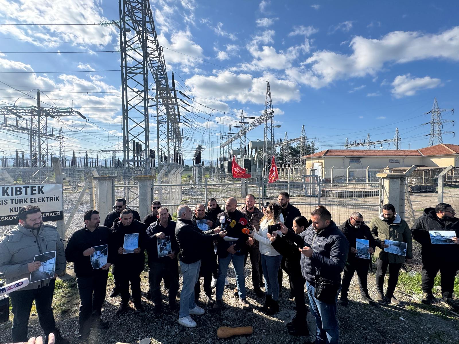 El-Sen, Güneşköy Trafo Merkezi’nde eylem ve basın açıklaması yaptı