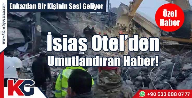 Enkazdan Bir Kişinin Sesi Geliyor…