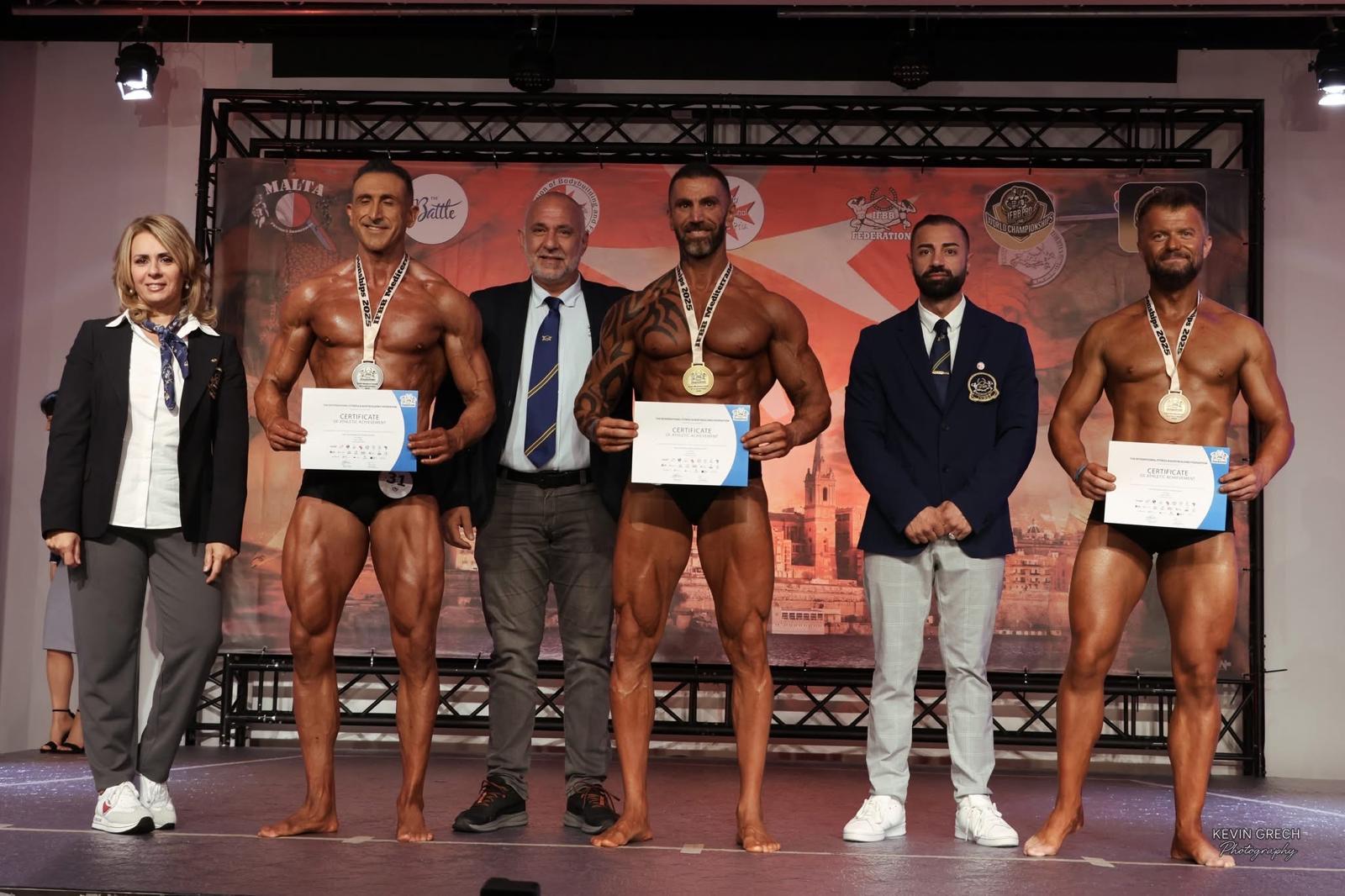 Tarık Mustafa’dan Malta’da İFBB Akdeniz Şampiyonası’nda çifte şampiyonluk