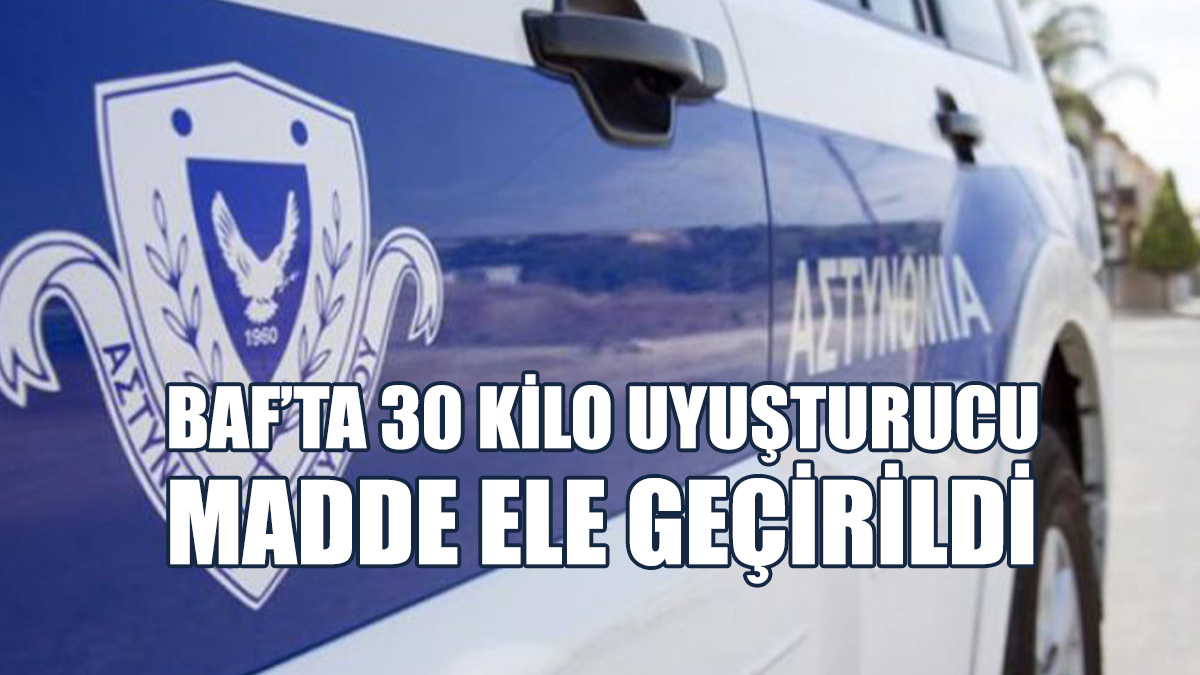 Baf’ta 30 Kilo Uyuşturucu Madde Ele Geçirildi