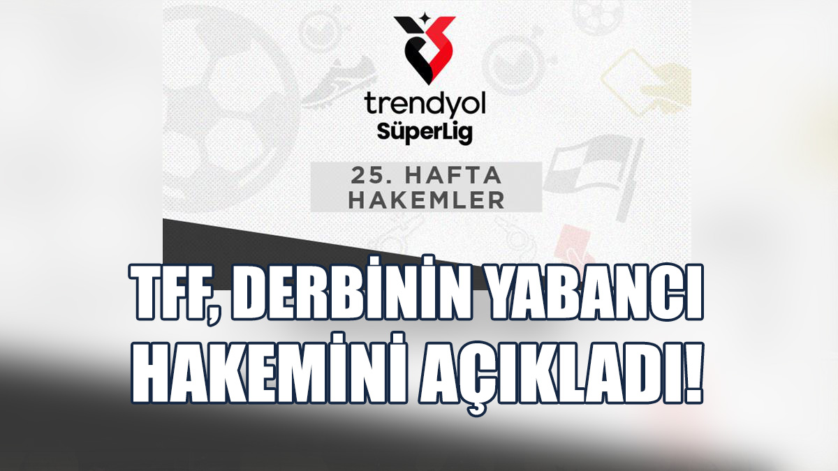 Galatasaray-Fenerbahçe Karşılaşmasını Sloven Hakem Yönetecek