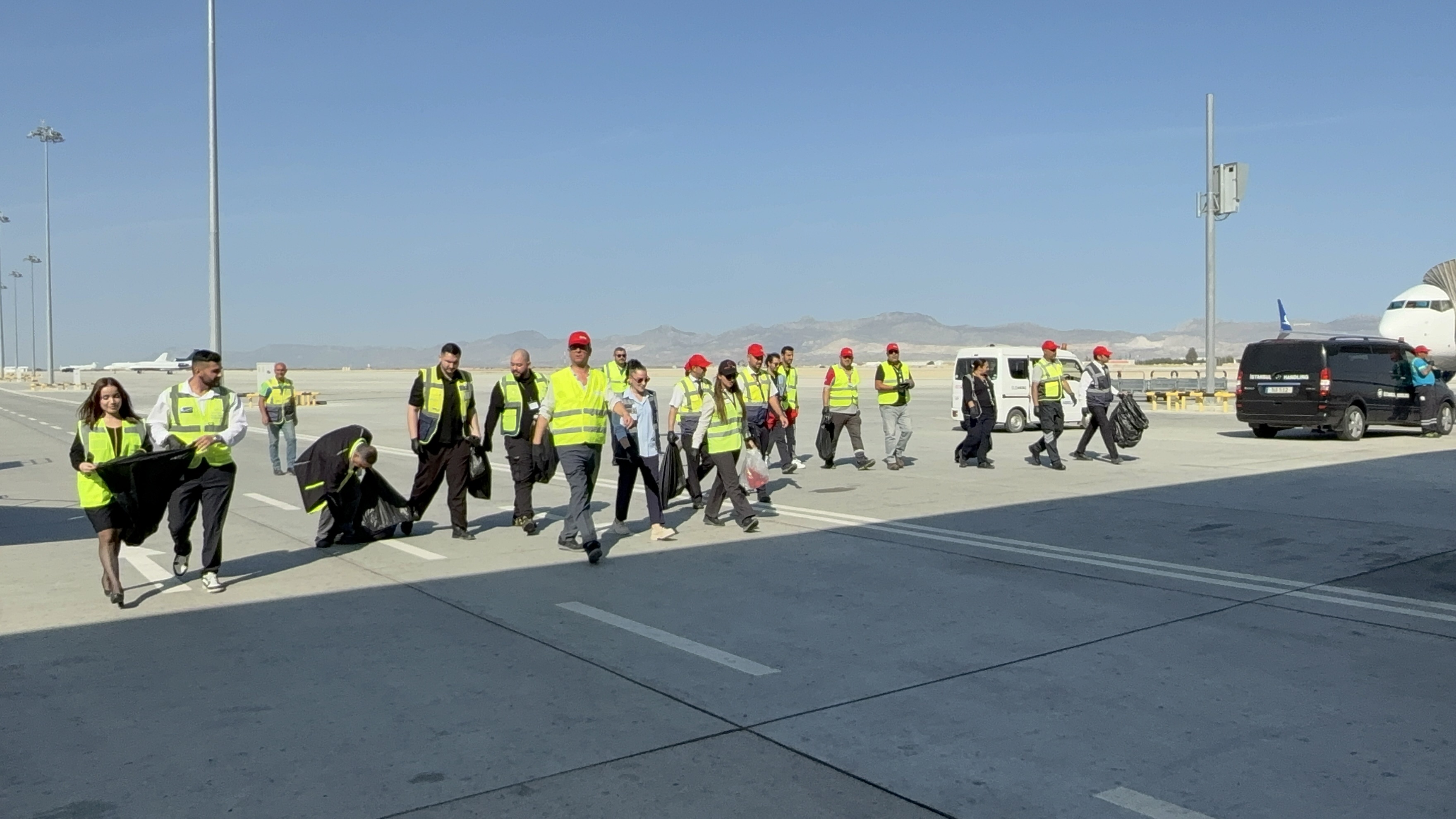 Ercan Havalimanı’nda FOD yürüyüşü gerçekleştirildi