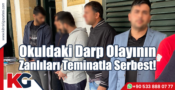 Okuldaki Darp Olayının Zanlıları Teminatla Serbest!