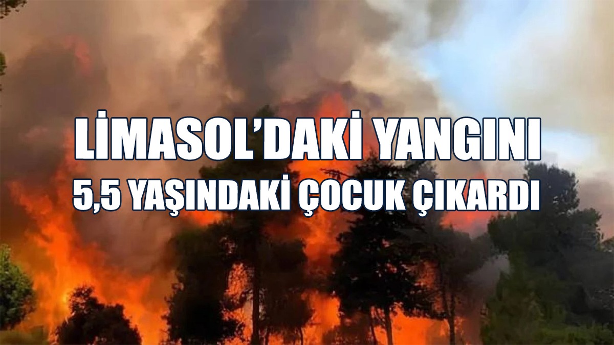 Limasol’da 5 Hektarlık Alanı Etkileyen Yangını Çocuk Çıkardı