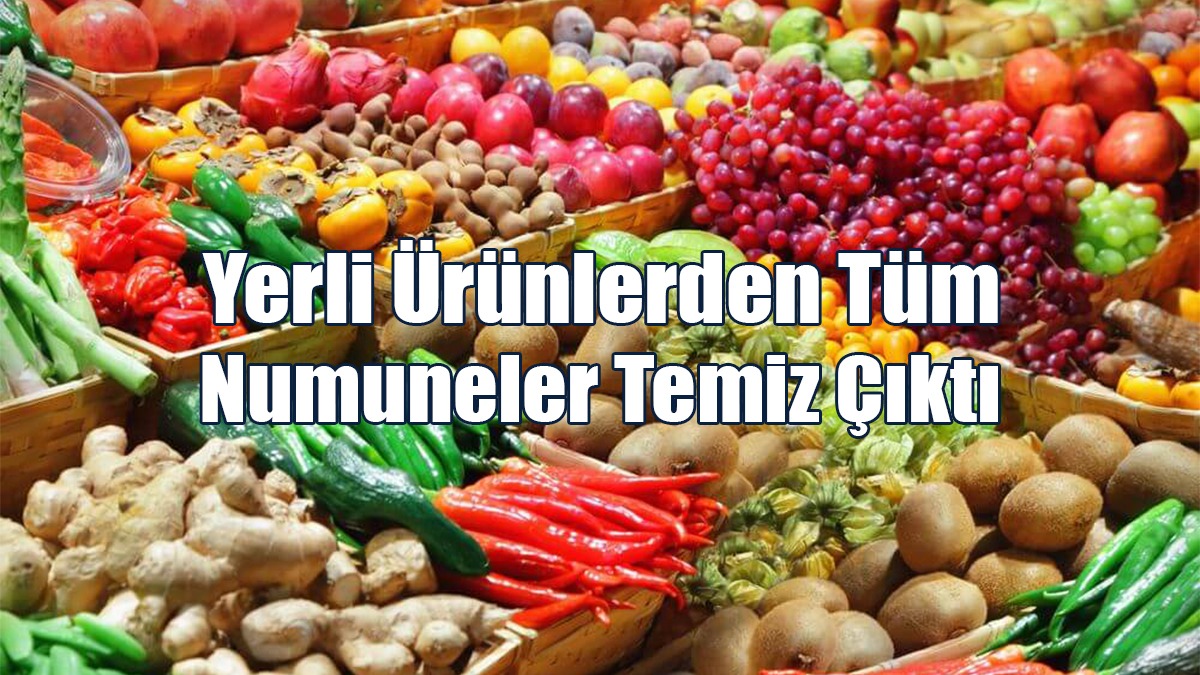 Yerli Ürünlerden Tüm Numuneler Temiz Çıktı