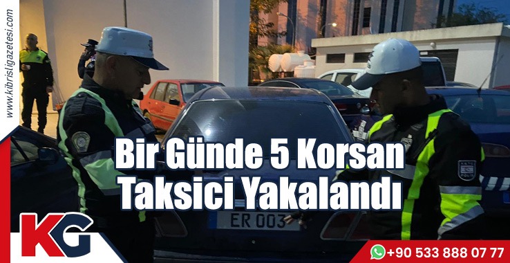 Bir Günde 5 Korsan Taksici Yakalandı