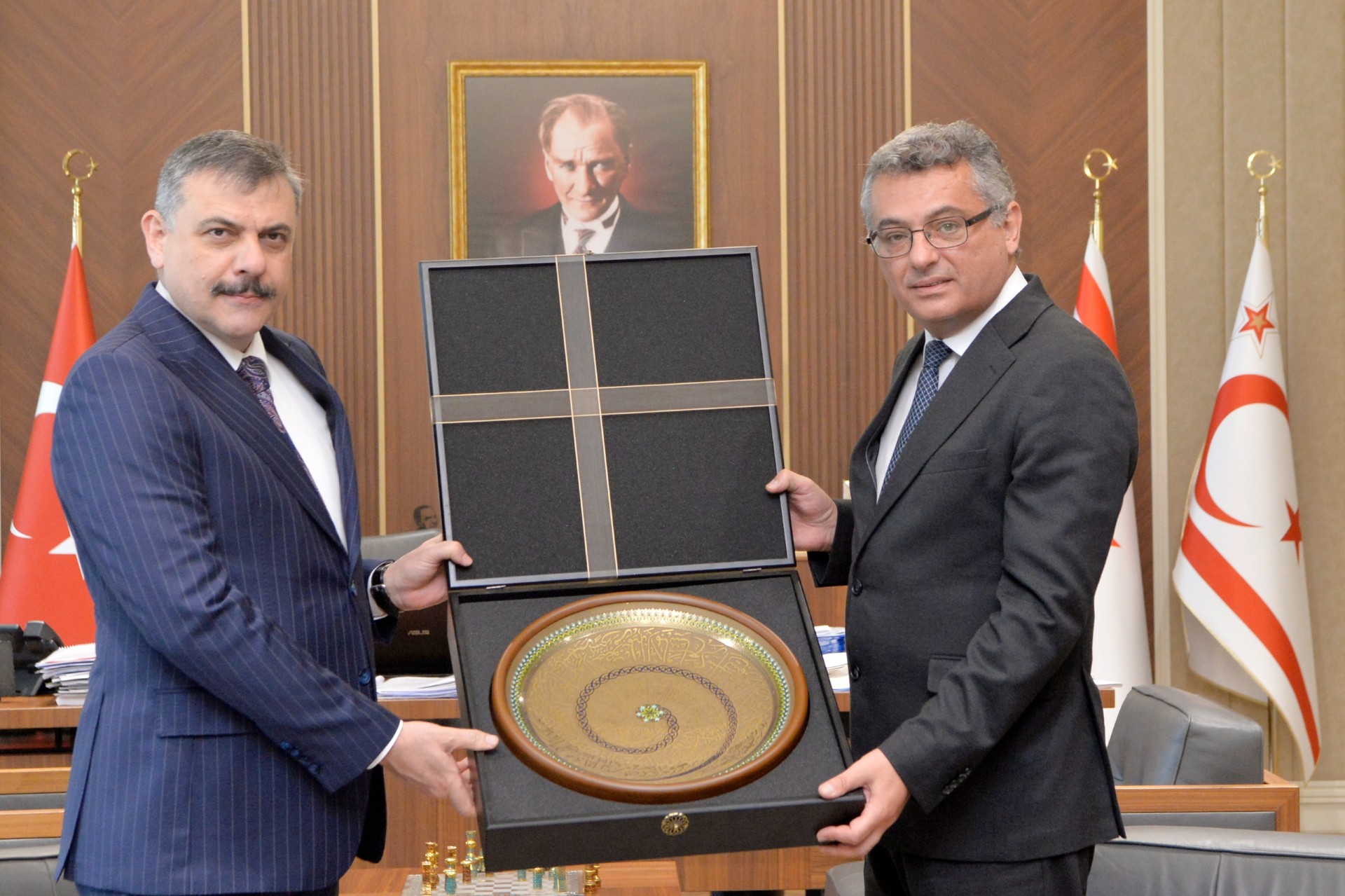 Erhürman, Türkiye İçişleri Bakanı Çiftçi’yi kabul etti