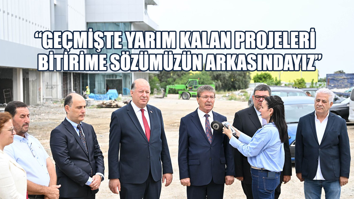 Üstel, Yapımı Süren Girne Hastanesi'ndeki Çalışmaları İnceledi