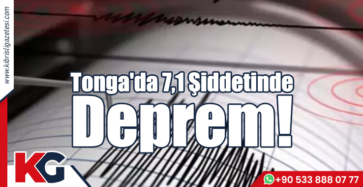 Tonga'da 7,1 Şiddetinde Deprem!