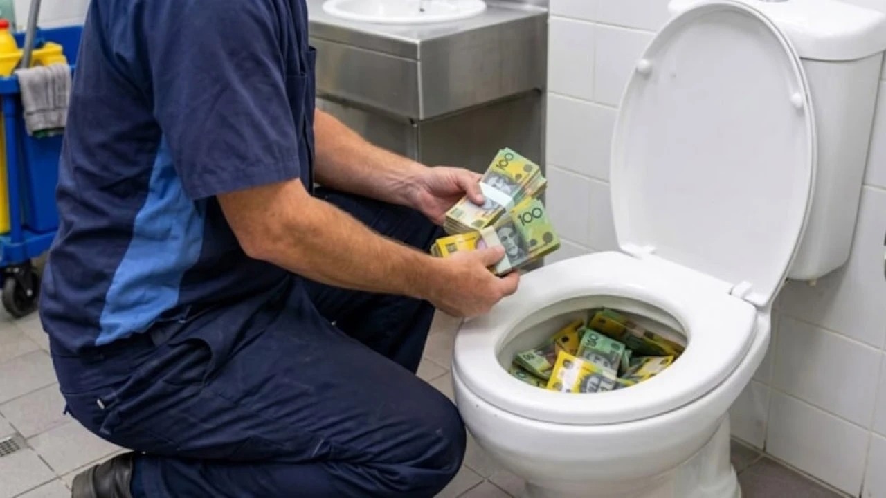 Temizlikçi tuvalette 100 bin dolar buldu