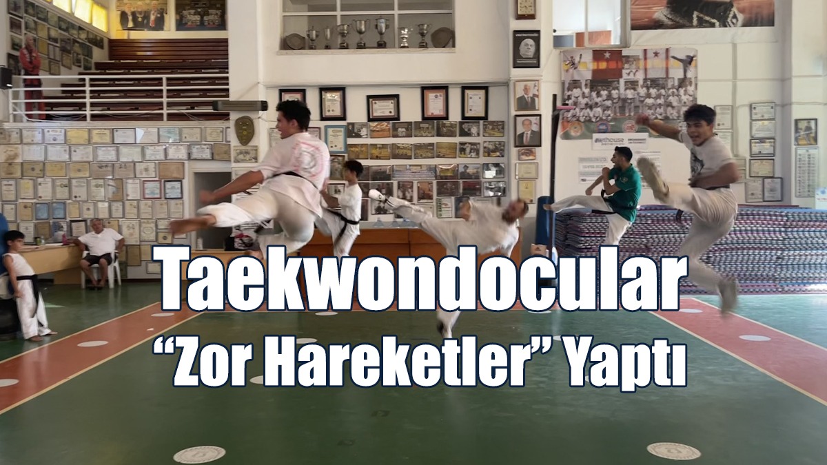 Taekwondocular “Zor Hareketler” Yaptı