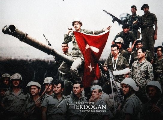 Erdoğan'dan "Kıbrıs Barış Harekatı" paylaşımı