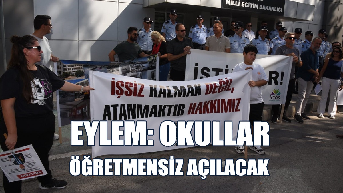 KTÖS Ve KTOEÖS, Milli Eğitim Bakanlığı Önünde Eylem Yaptı