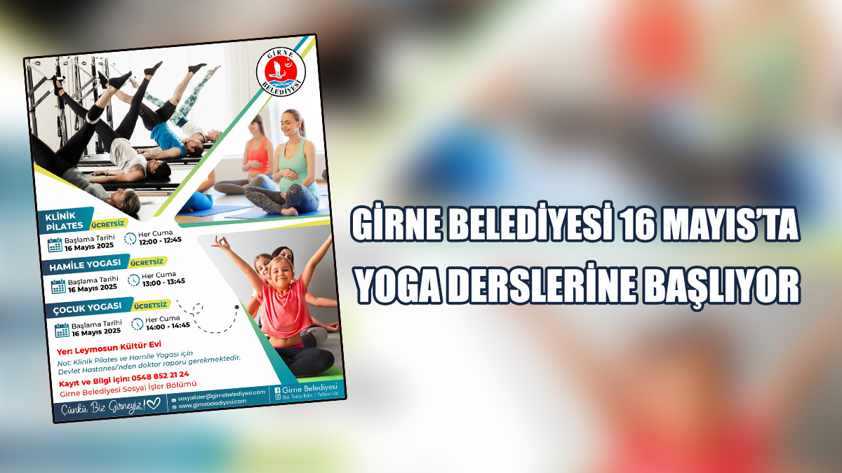 Girne Belediyesi 16 Mayıs’ta Yoga Derslerine Başlıyor