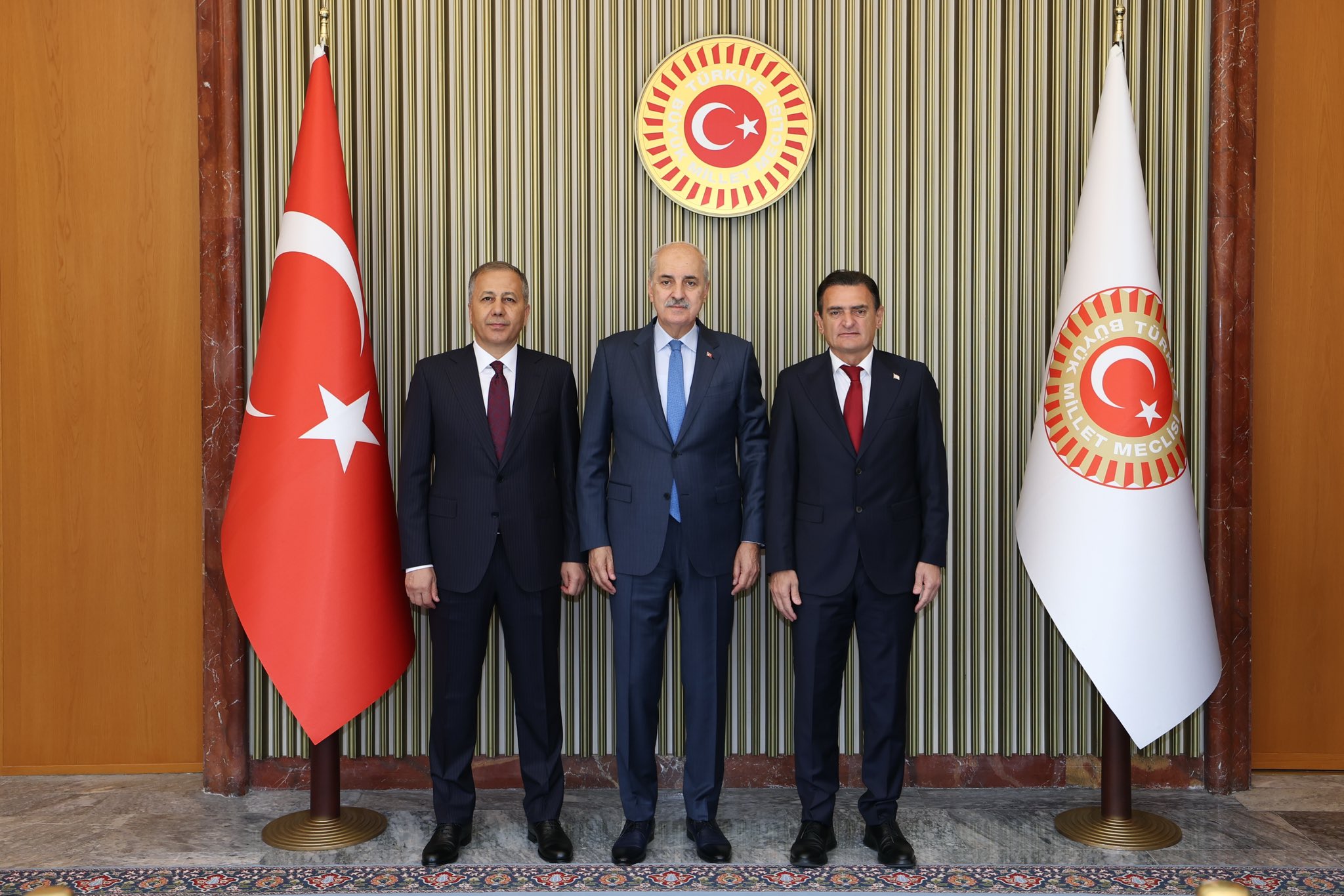 Kurtulmuş, Yerlikaya ile Oğuz'u kabul etti