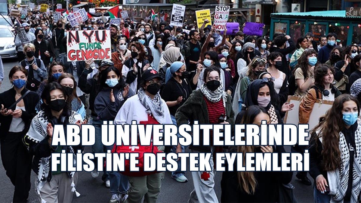 New York'ta Üniversite Öğrencileri Ve Aktivistler, Filistin'e Destek Gösterisi Düzenledi