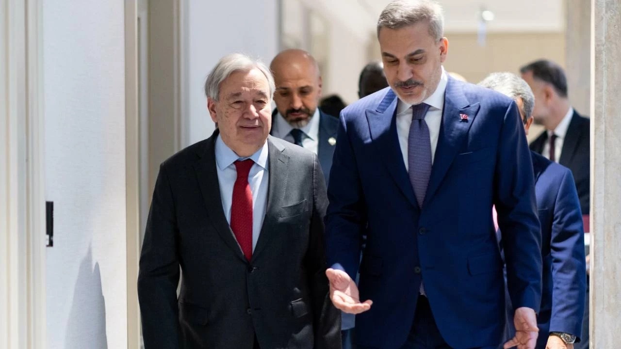 BM Genel Sekreteri Türkiye'de… Fidan ile Ankara'da görüştü