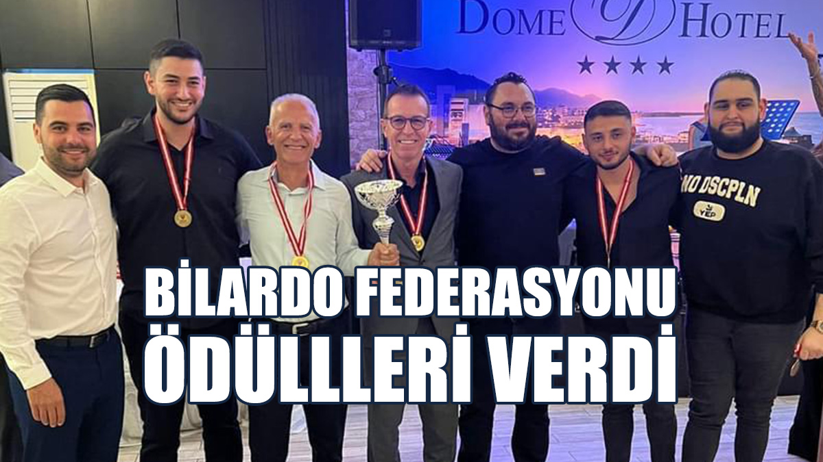 Bilardo Federasyonu Ödül Gecesi düzenledi