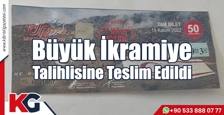 Büyük İkramiye Talihlisine Teslim Edildi