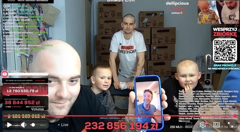 9 gün canlı yayın yapan sosyal medya fenomeni rekor bağış topladı