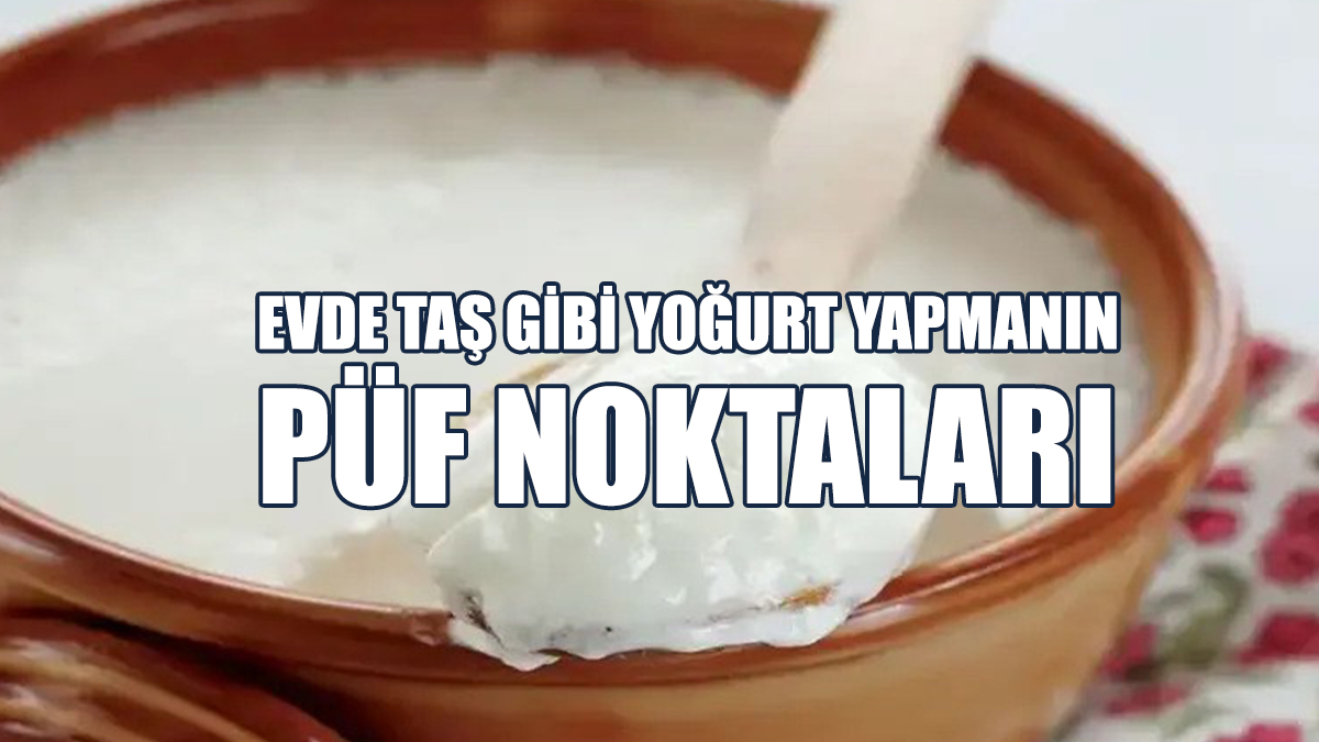Evde Taş Gibi Yoğurt Yapmanın Püf Noktaları